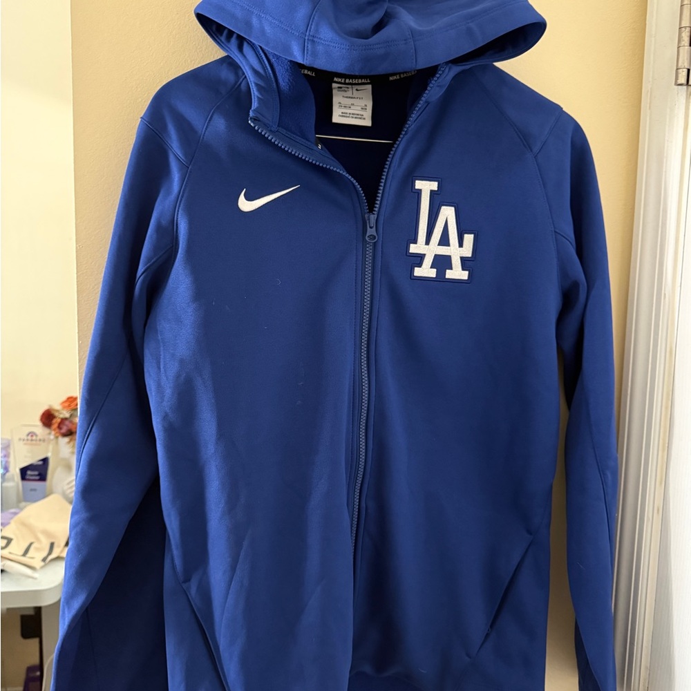 Nike Los Angeles Dodgers Kids XL Hoodie Zip-Up Blue